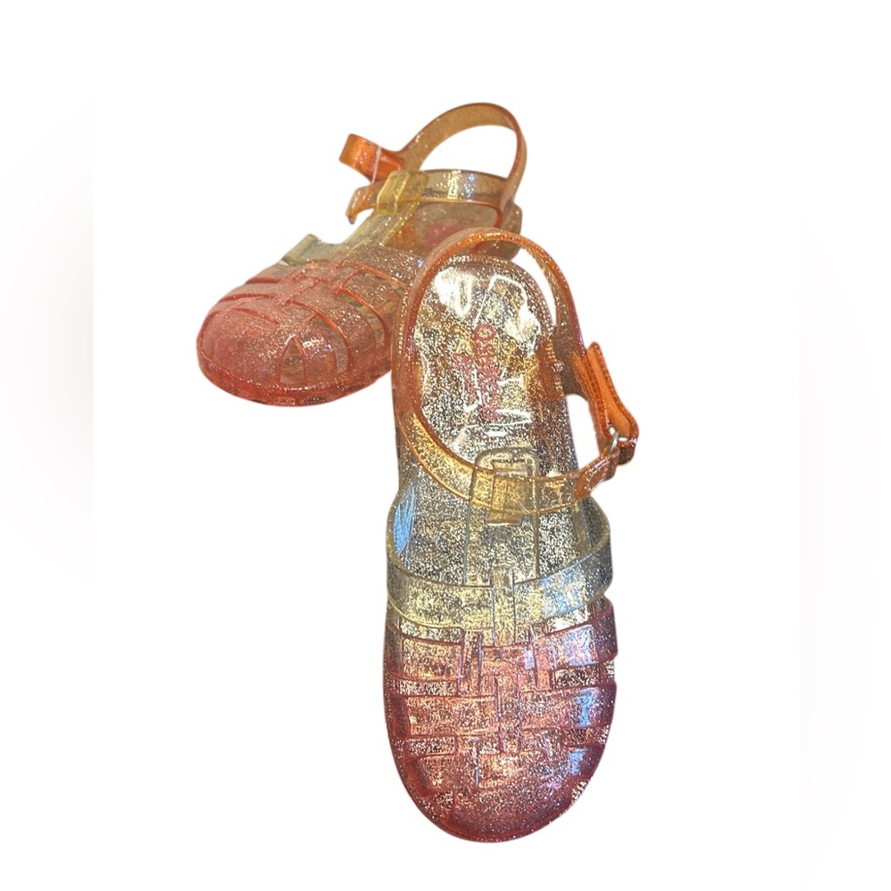 ⭐️   OshKosh B'gosh Shimmering Orange Jelly Sandals